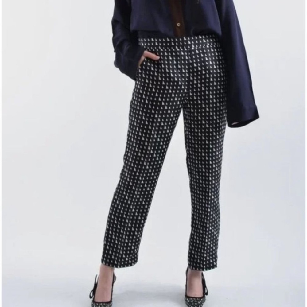 Theory Silk Pull-On Trousers Size 0